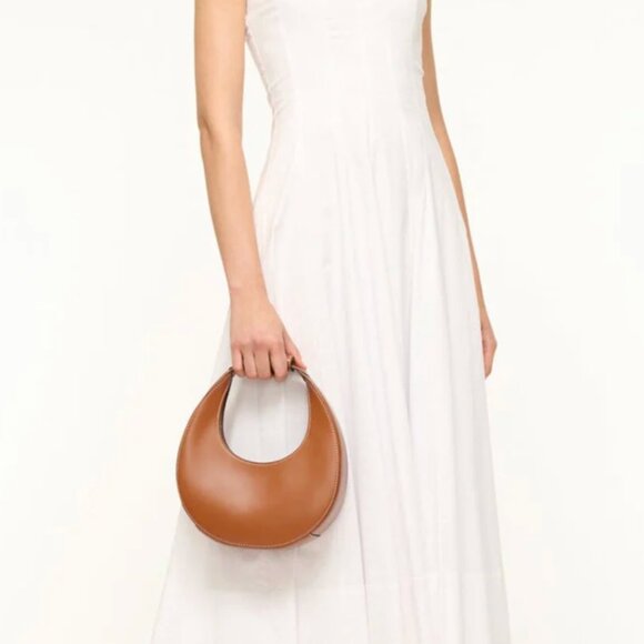 Staud Mini Moon Bag in Tan - Picture 1 of 10
